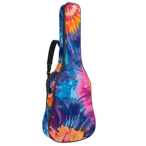 Sac guitare acoustique coloré pour musiciens nomades étui imperméable à dos