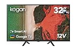 Kogan 32" LED Smart AI Google 12V TV (USB-C) - R98T - KAL32R98TA - 32 Inch