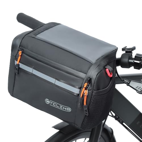 Danuosie Insulated Bike Handlebar Bag, Water Resistant Bicycle Cooler Storage...