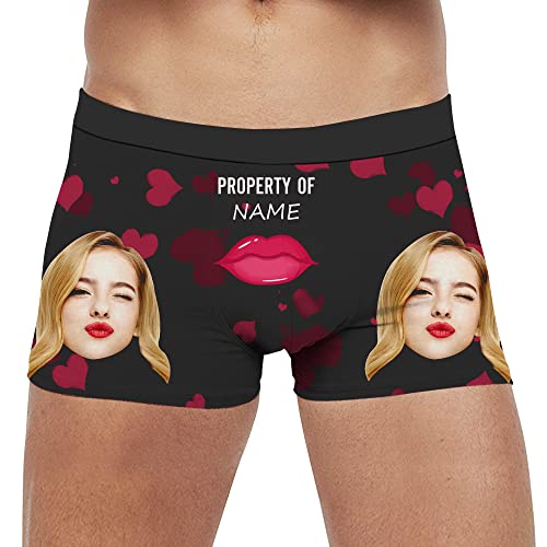 VEELU Personalized Funny Boxers Briefs for Men, Custom Men's Face Underwear Boxer Shorts Great Gift Idea for Boyfriend2