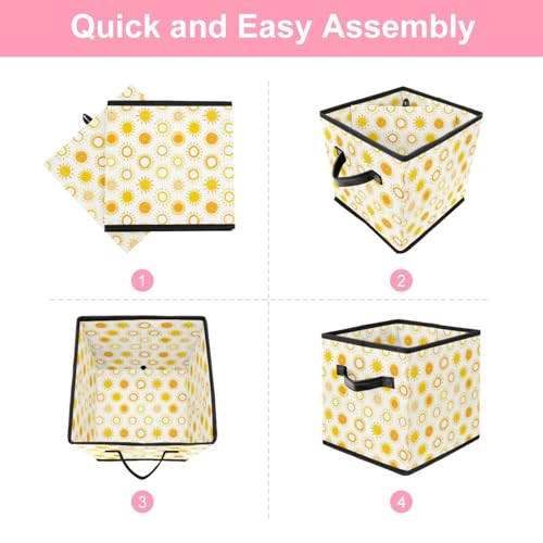 Cube de rangement pliable avec poignées solides pour optimiser le dressing de maison