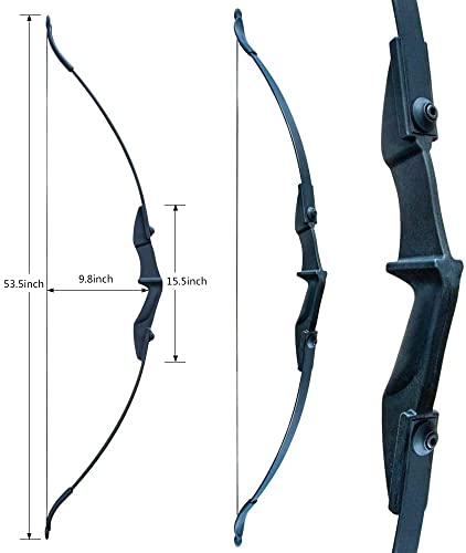 Image of Professional Archery Bow 54'' 40 lbs Recurve Bow and Arrow Sets for Adults