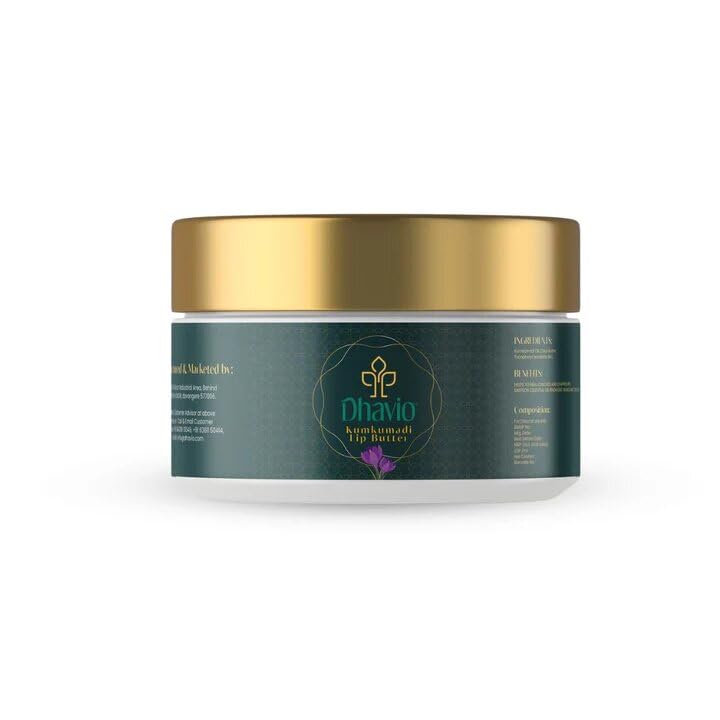 Kumkumadi Lip Butter | Deep Nourishment & Hydration | Repairs Chapped & Cracked Lips | Prevents Premature Aging | Enhances Natural Lip Shine For Men & Women | 8g-image-11