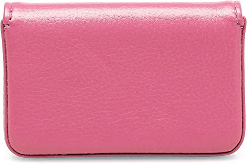Image of RFID Blocking Wallet - Minimalist Leather Business Credit Card Holder with Magnetic, Pink, Small