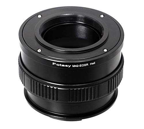 Image of Fotasy M42 Lens to Canon EOS R Mount Helicoid Adapter, M42 EOS RF Macro Focusing Helicoid Extention Tube, M42 EOS R Adapter, fits 42mm Screw Mount Lens & Canon EOS R Mirrorless Camera EOS R /EOS RP