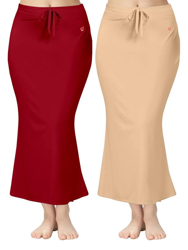 Image of TRENDMALLS Women Saree Shapewear Petticoat for Women, Cotton Blended,Petticoat,Skirts for Women,Shape Wear Dress for Saree Shaper(Combo-Pack)