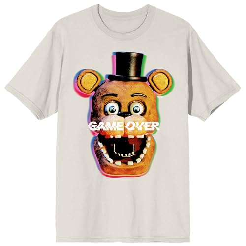 Five Nights at Freddy's Game Over Men's Cradle Pink Crew Neck Short Sleeve T-Shirt