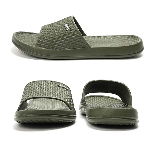 Image of Hasina Shower Sandals Men Bathroom Slippers Non-Slip Indoor Home House Beach Shoes