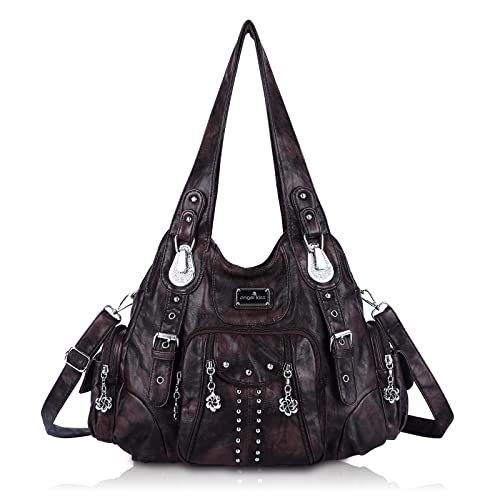Image of Angel Kiss Purses for Women Soft PU Leather Large Hobo Bags for Women Shoulder Bag | Soft