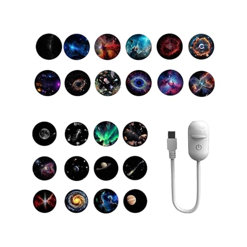 Proyector de planetas giratorio de 360 ​​grados, luz nocturna para dormitorio, decoración de ambientes de techo, luz de proyección de atmósferas Led