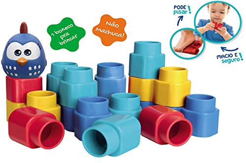 Fofo Blocos 15 Pecas Galinha Pintadinha Mini, Elka, Sortido