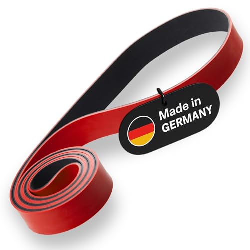 Deuserband Original Widerstandsband Gymnastikband aus Naturkautschuk, vegan, rutschfest, In Deutschland gefertigte Fitnessbänder für Krafttraining, Fitness, Yoga