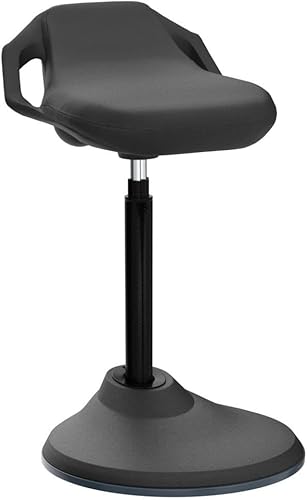 Miniatura 4 de bonVIVO Silla de escritorio de pie  Silla ergonómica para escritorios de oficina altos con soporte trasero y asas para postura y equilibrio