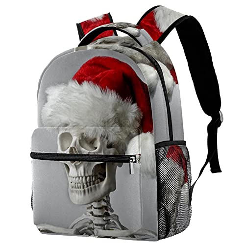 Sac à dos voyage pour filles et garçons motif Noël squelette