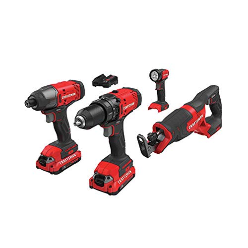 Craftsman 20V Lithium-Ion Cordless 4-Tool Kit