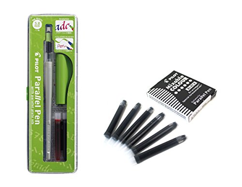 Las mejores Plumas de caligrafías o Plumones Lote 1 Pluma Caligráfica Pilot Parallel Pen plumin 3.8 mm Recargable...