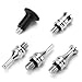 BuleVina 5Pcs VIP PDR Knock Down Tools, Pen Car Tap Down Body Panel Paintless Dent Removal Repair Hand Tools Auto Maintenance Part Kit Hammer Tap Holder Measure