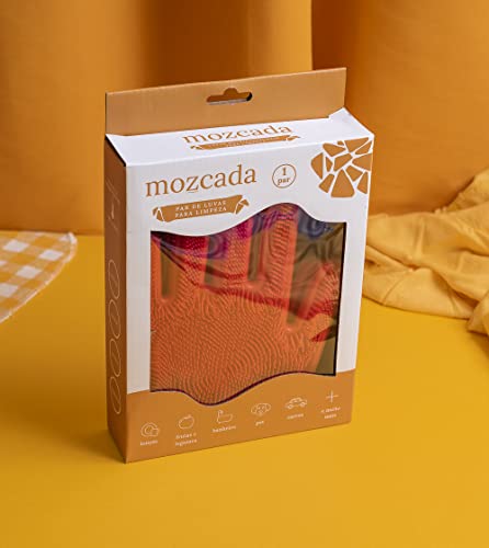Par de Luvas para Limpeza - Vermelho - Mozcada