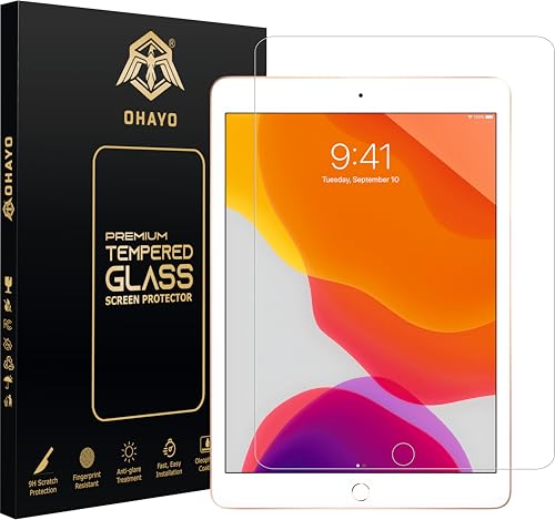 OHAYO 9H Military Strength Car Display Screen Protector for iPad 10.2 Inch (9th Gen 2021 / 8th Gen 2020 / 7th Gen 2019) – Not Tempered Glass, Ultra Hard Scratch Resistant Film, HD Clear, Bubble-Free, Tough Protective Layer for Car Screens