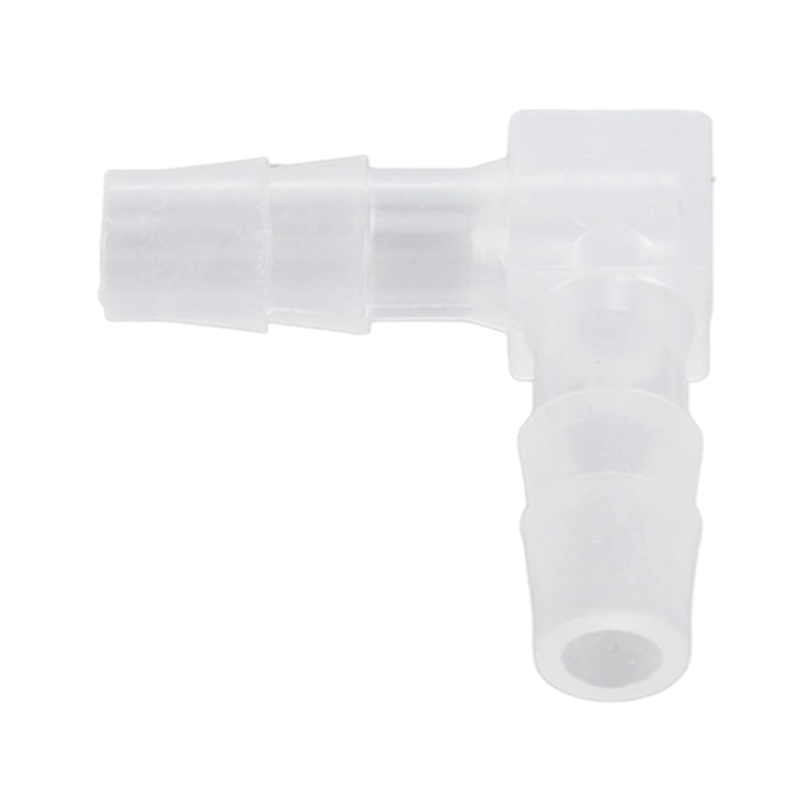 90 Degree Elbow Hose PE Barb, 10Pcs 90 Degree Elbow Hose 4mm/6mm/8mm/10mm PE Fitting, Smooth Inner Wall, Light Weight and Small Size, Wearresistant PE, Wide Range of Uses: (6mm)