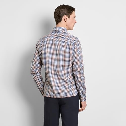 Van Heusen Mens No-Iron Long Sleeve Button Down Shirt, Comfortable Stretch Fabric