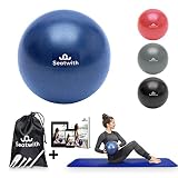 Seatwith Pilates Ball klein 23 cm komplett Set mit Transportbeutel + E-Book PDF Übungen - optimal für Anfänger und Fortgeschrittene extrem Leichter Gymnastikball klein - Gymnastikbälle & Zubehör inkl.