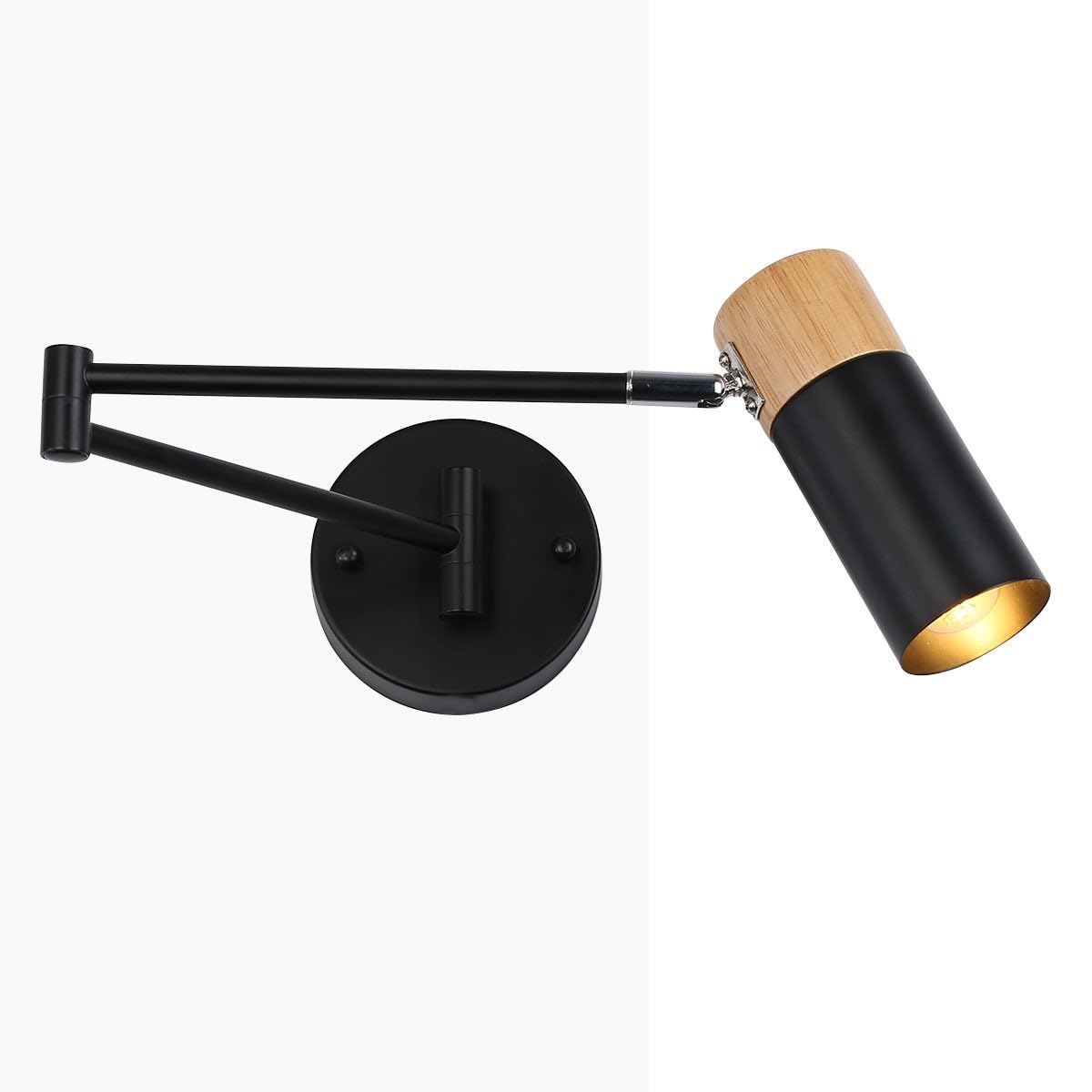 B·led Barcelona Led Negro - Aplique De Pared Nórdico Extensible Logan - E27 G45