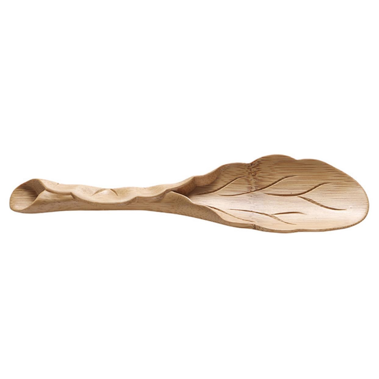 OHPHCALL Loose Leaf Tea Spoon Bamboo Craft Tea Scoop Tea Set Accessory for Tea Ceremony