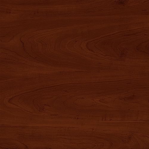 Bush Business Furniture Round Conference Table with Wood Base, Circular Meeting Room Desk for 4 Users, 42W, Hansen Cherry
