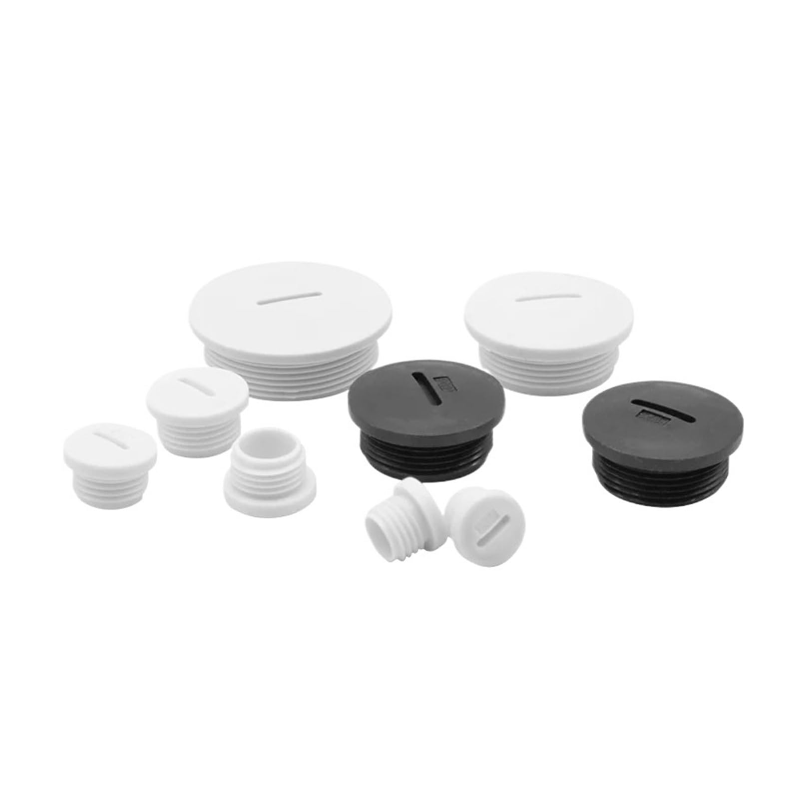 Tapón de plástico impermeable M25 con contratuerca para evitar humedad en cajas eléctricas