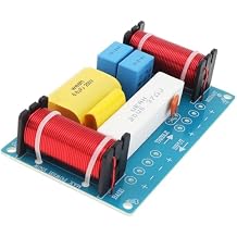 3 Way Crossover, 120W Speaker 3 Way Audio Frequency Divider Loudspeaker 3 Unit Crossover Filters for Speakers