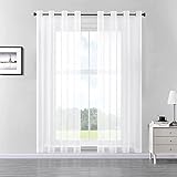 TAMAÑO: 140 cm x 245 cm (ancho x alto). CANTIDAD: 2 piezas cortinas blancas en un paquete