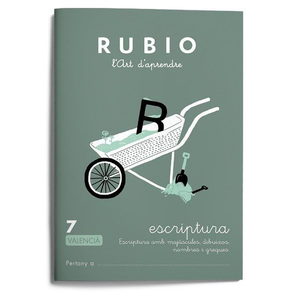 7 Escriptura RUBIO | Valencià | RUBIO | +7 anys | Escriptura amb majúscules, dibuixos, nombres i greques