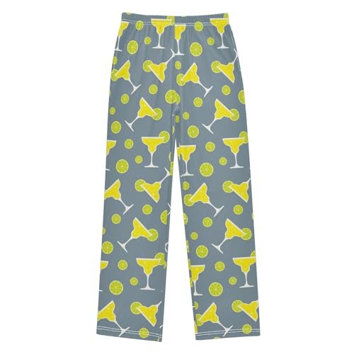 ZZKKO Cocktails Limes Boys Pants for Kids Jogger Pants with Pockets S-XL