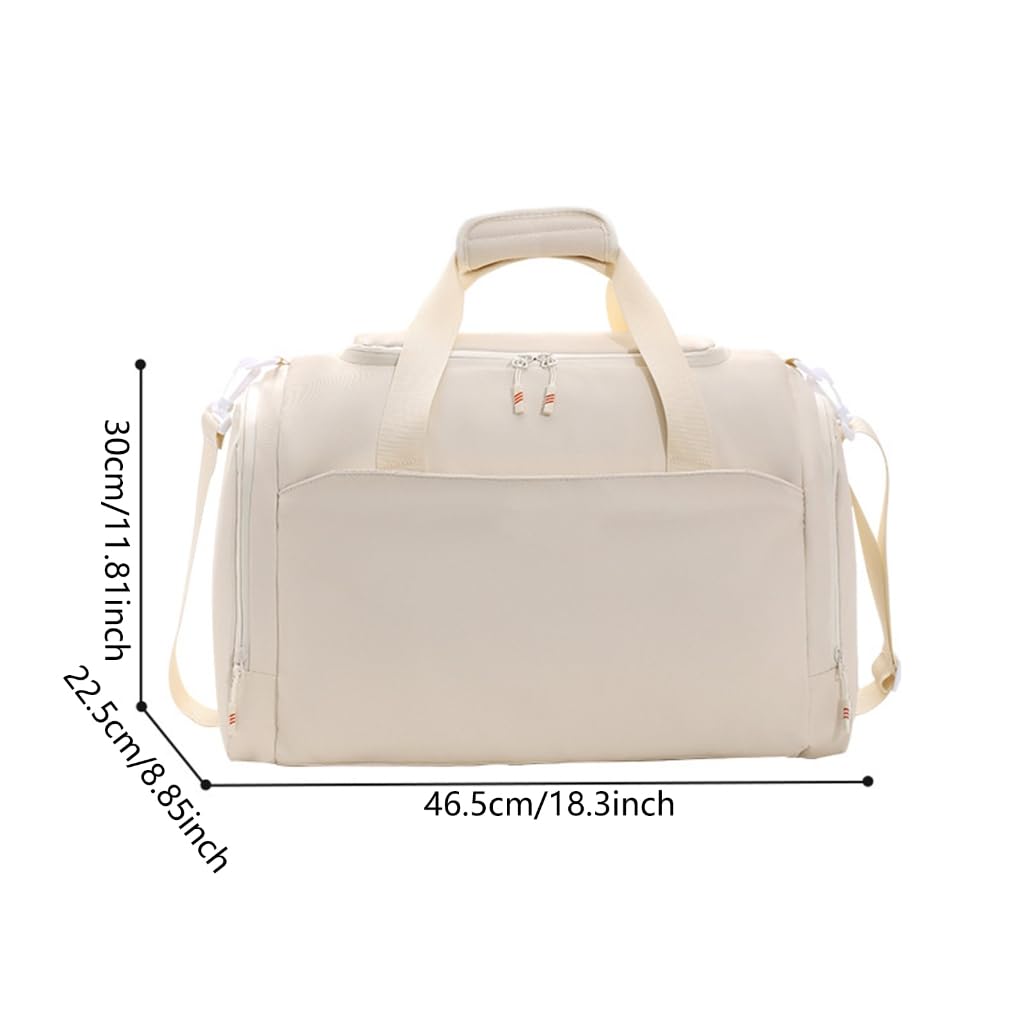Bolsa de gimnasio de gran capacidad, bolsa de viaje de negocios, bolsa de fitness resistente al agua, Verde militar, 30x46.5x22.5cm, Moderno