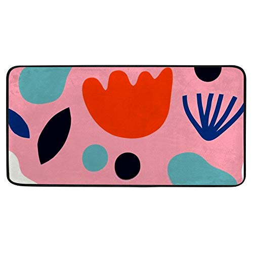 Tapis de cuisine antidérapant géométrique imperméable chic - 2