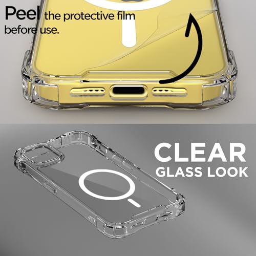 Image of Amazon Basics Back Cover for iPhone 11 Mag-Safe Shockproof PC + TPU Protective Case Magnetic Support Bumper Case (Transparent Mag-Safe)