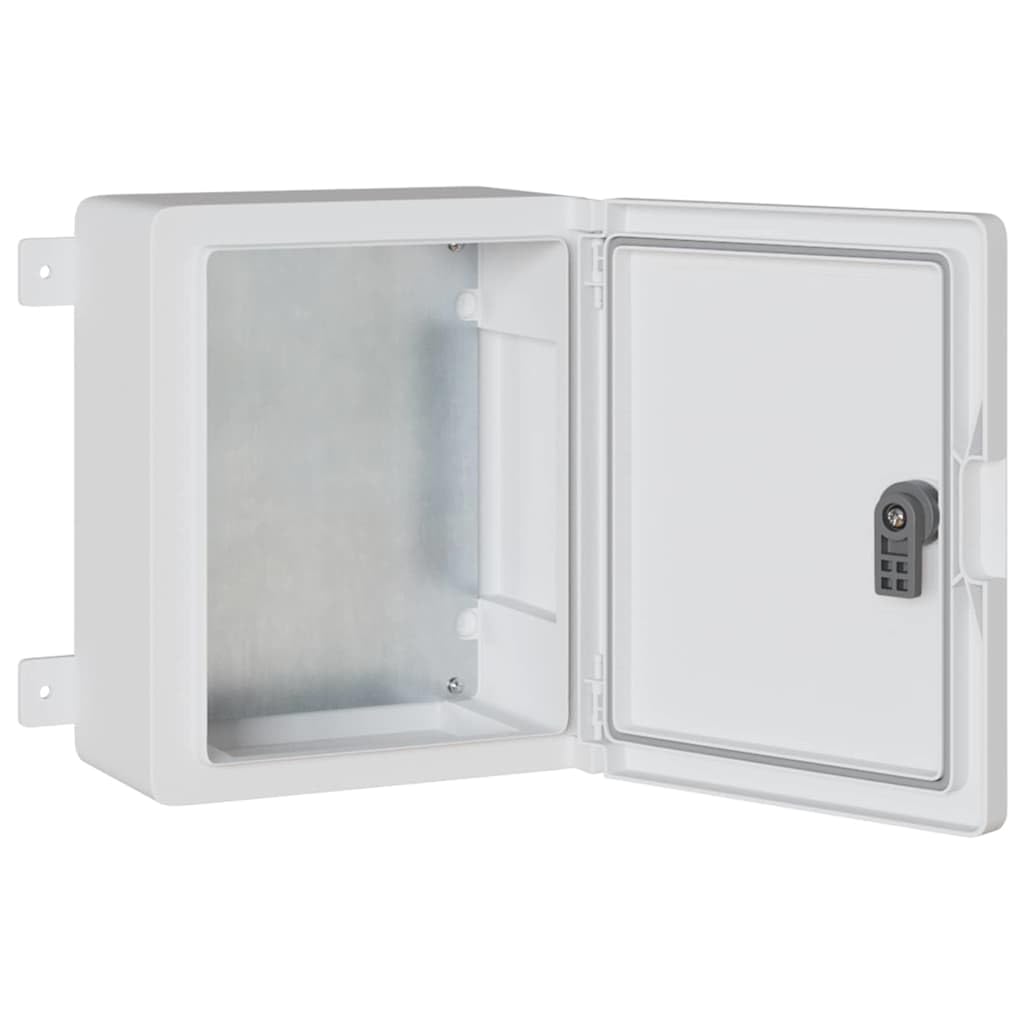 Steuerungsschrank Grau 32 x 13 x 30 cm ABS Kunststoff, Schaltkasten für Innen- und Außenbereich, Verteilerdose Gehäuse für Kabel, Leitung, Installation, Wand, Garten, Feuchtraum