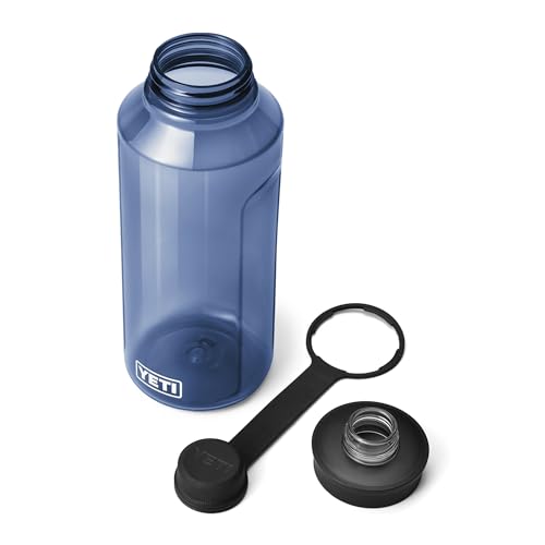 Image of YETI Yonder Water Bottle with Yonder Tether Cap, Lightweight, Leakproof and BPA-Free