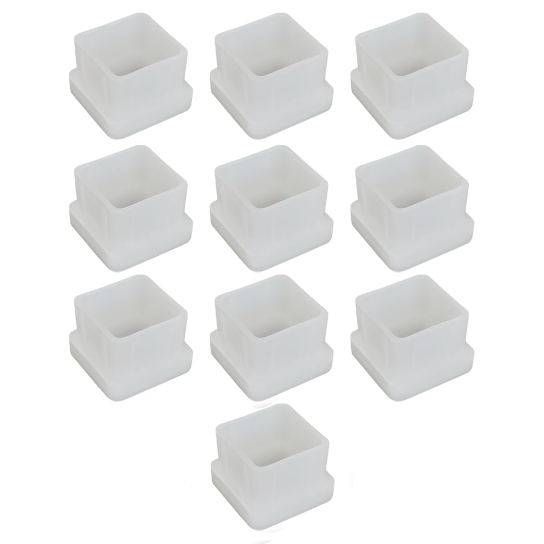 B K Jagan & CO Floor Protector Square Nylon Bush/Cap/Shoes for Furniture Feet Chair Table (Size - 30 x 30 mm) Pack of 10-image-47