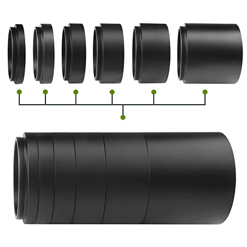 Astromania Astronomical T2-Extension Tube Kit For Cameras And Eyepieces - Length 5Mm 8Mm 10Mm 15Mm 20Mm 40Mm - M42X0.75 On Both Sides #TOP2