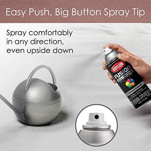 Image of Krylon Fusion All-In-One Adhesive Spray Paint for Indoor /Outdoor Use, 12 oz, Rose Gold