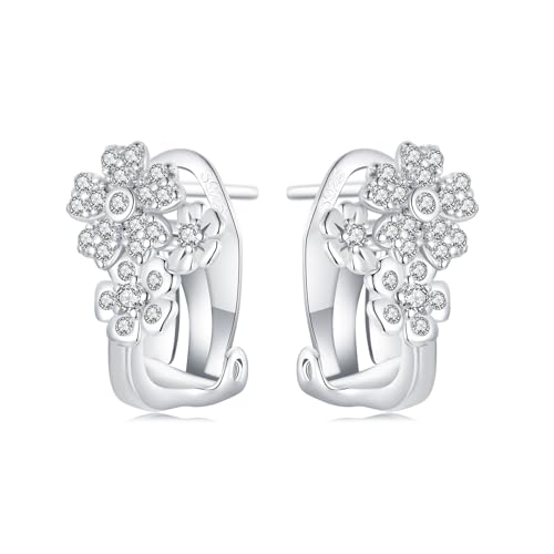 Boucles d'oreilles dormeuses acétate cristal blanc anti irritation et légères pour lobes sensibles