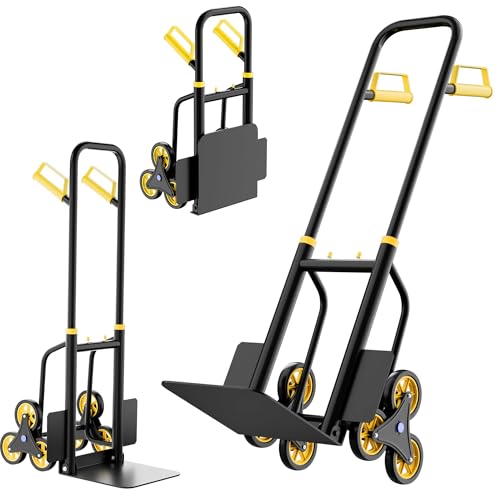 Carretilla para escaleras GarveeTech con 6 ruedas y capacidad 440 lb