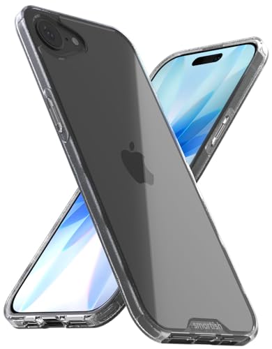 Image of Smartish iPhone 17e /16e Clear Case - Gripmunk [Lightweight + Protective] Anti-Yellowing Slim Case - Drop Tested Ultra Thin Grip Cover for Apple iPhone 17e /16e - Clearly Clear