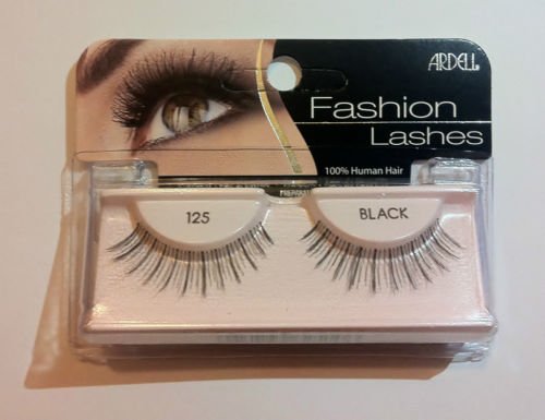 ARDELL Fashion & Accent Eyelashes 100% Human Hair No 125 Black