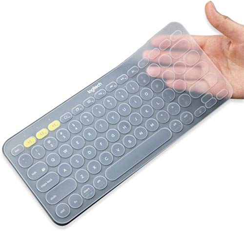 Image of iFyx Keyboard Cover Skin for Logitech Bluetooth Multi-Device Keyboard Cover K380 Ultra Thin Protective Skin (Transparent)