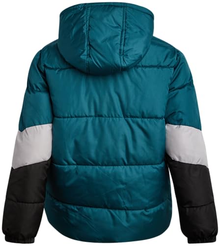 Image of iXtreme Boys Puffer Jacket - Wind & Water Resistant Soft Fleece Lined Warm Winter Jacket for Boys with Winter Hat