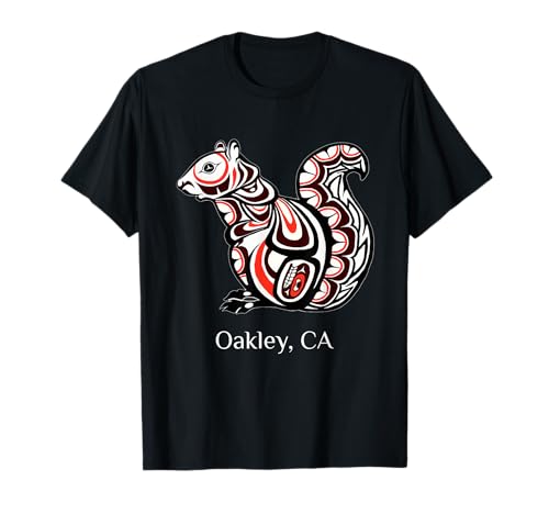 Tribal Squirrel California Oakley PNW Native American T-Shirt