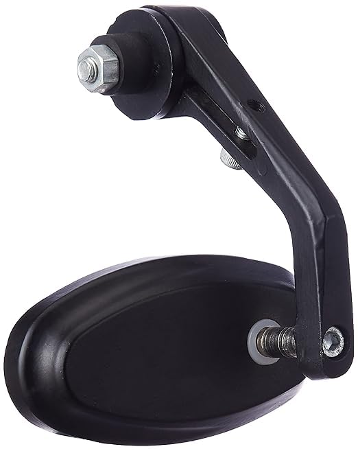 Image of Motorcycle Handlebar Mirrors Side View Edge Mirrors, Universal Fit For Bikes Round (Oval)
